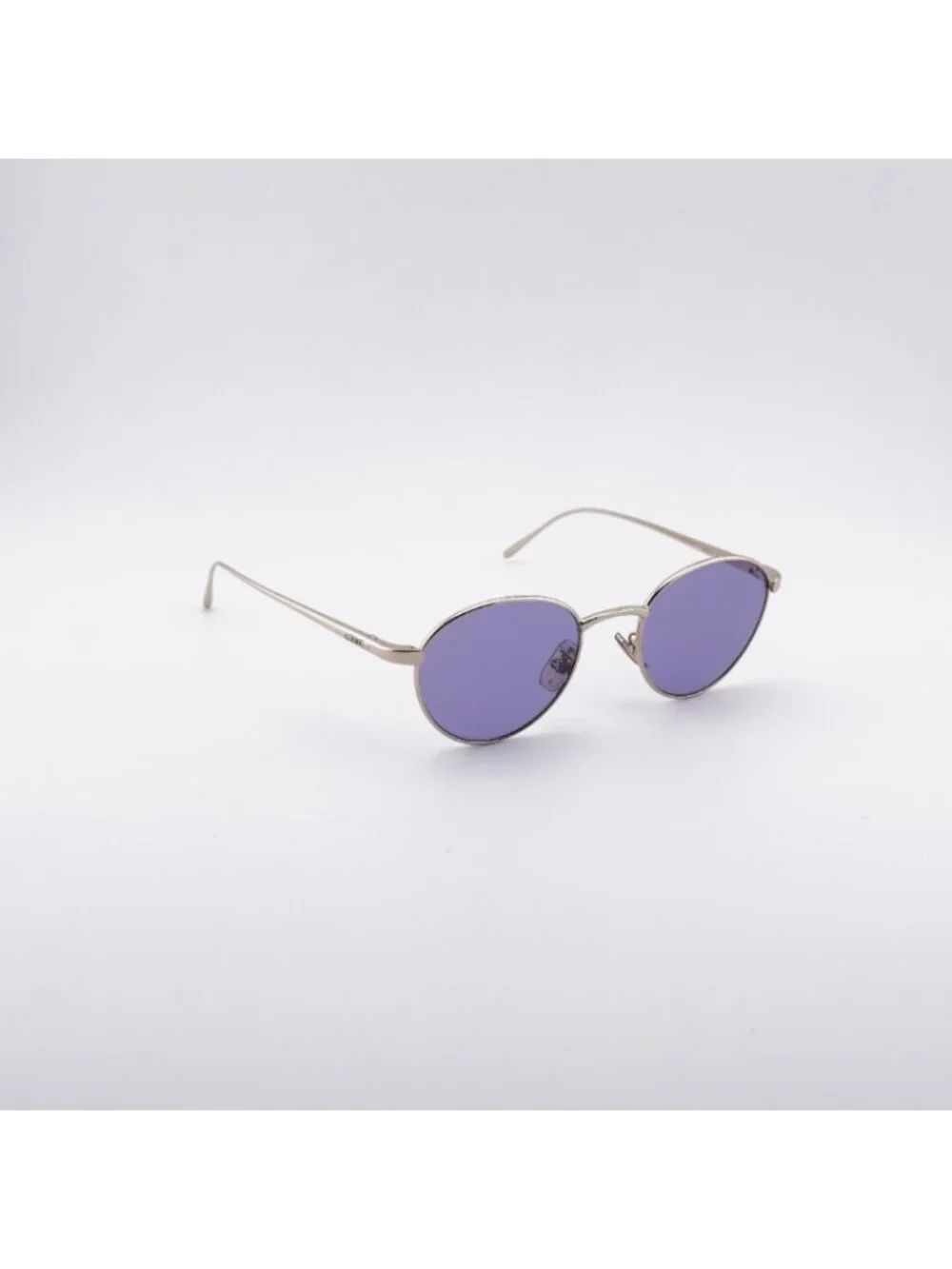 Loewe LW40152U 32Y Sunglasses Gold Square Frame, Purple Lenses
